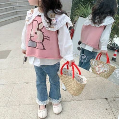 Kids Easter Costume Bunny Short Sleeve Sweater And Shirt 2pcs Clothes Set Girls Cute Bunny Outfit -Sun Baby Sales Store kids easter costume bunny outfit 3