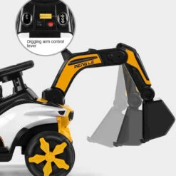 Kids Electric Ride-on Excavator Boys Gilrs Outdoor Digger Truck With Helmet, Power Digger And Light 14 Kids Electric Ride-on Excavator Boys Gilrs Outdoor Digger Truck With Helmet, Power Digger And Light -Sun Baby Sales Store kids electric ride on excavator 2