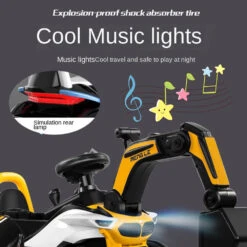 Kids Electric Ride-on Excavator Boys Gilrs Outdoor Digger Truck With Helmet, Power Digger And Light 16 Kids Electric Ride-on Excavator Boys Gilrs Outdoor Digger Truck With Helmet, Power Digger And Light -Sun Baby Sales Store kids electric ride on excavator 4