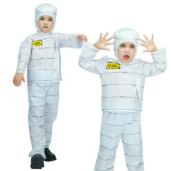 Children Halloween Cosplay Costume Under Wraps Boys Girls Ghost Horror Outfit For Halloween Party 11 Children Halloween Cosplay Costume Under Wraps Boys Girls Ghost Horror Outfit For Halloween Party -Sun Baby Sales Store kids halloween mummy costume 2