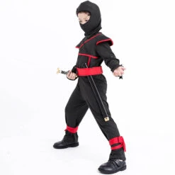 Kids Ninja Costume Black Outfit For Halloween Dress Up Party 2-8T -Sun Baby Sales Store kids ninja costume 1