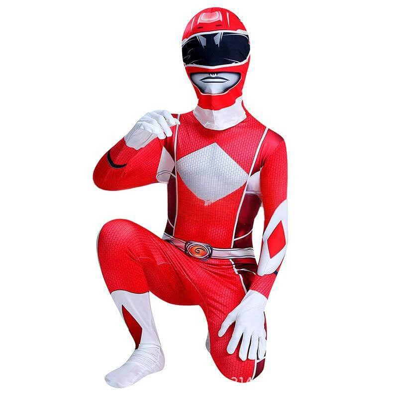 Kids Dino Ranger Outfit Red And Blue Hero Cosplay Costume For Boys And Girls 7 Kids Dino Ranger Outfit Red And Blue Hero Cosplay Costume For Boys And Girls - Image 7