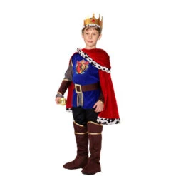 Kids Adult Prince/King Costume Charming Royal Outfit With Gold Crown For Halloween Dress Up 9 Kids Adult Prince/King Costume Charming Royal Outfit With Gold Crown For Halloween Dress Up -Sun Baby Sales Store kids prince cosplay costume2