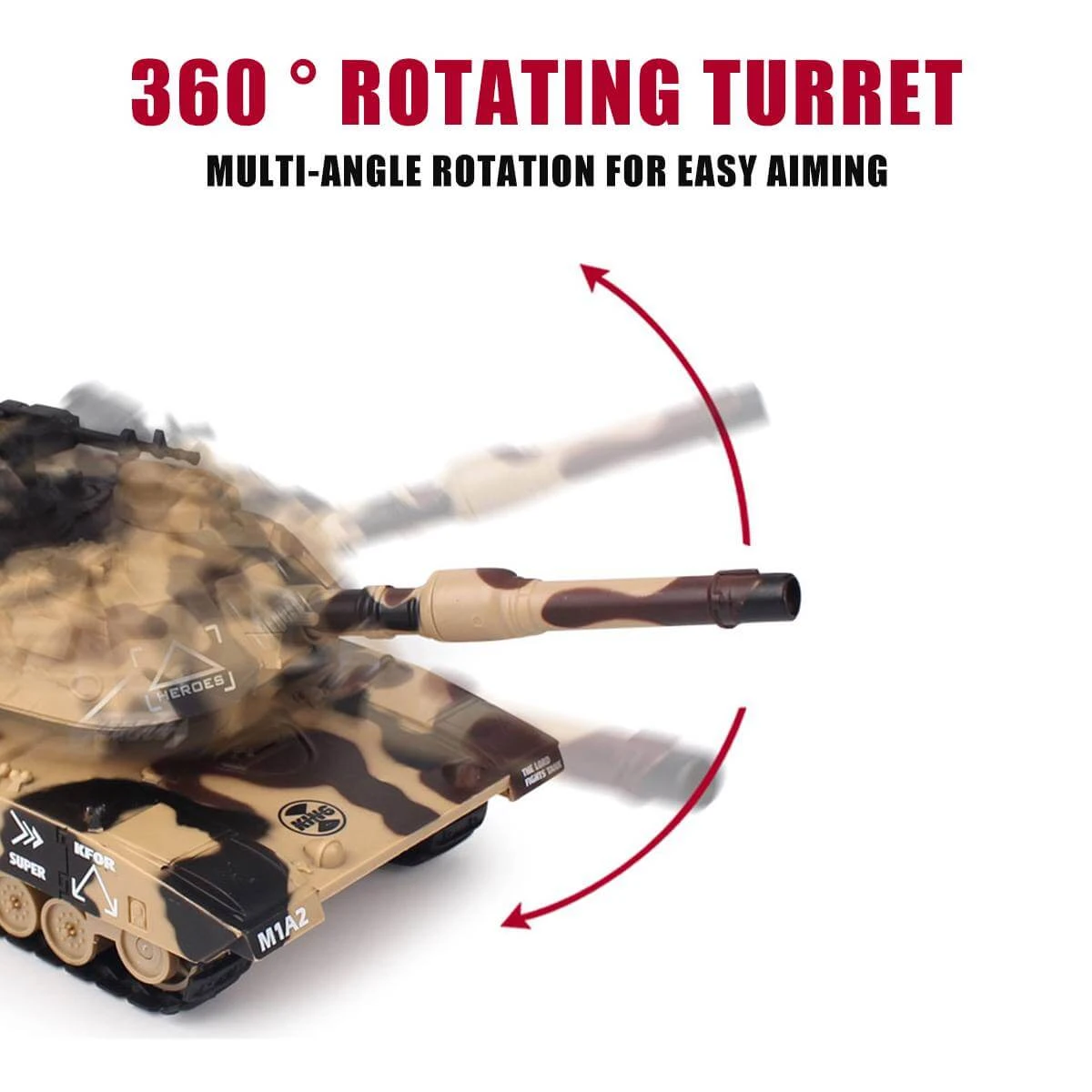 Kids RC Battle Tank 10.5'' Remote Control Tanks All Terrains Crawler 5 Kids RC Battle Tank 10.5'' Remote Control Tanks All Terrains Crawler - Image 5