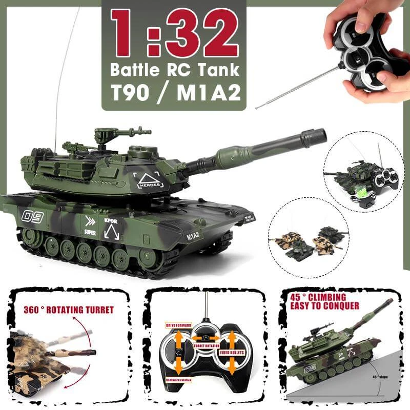 Kids RC Battle Tank 10.5'' Remote Control Tanks All Terrains Crawler 10 Kids RC Battle Tank 10.5'' Remote Control Tanks All Terrains Crawler - Image 10