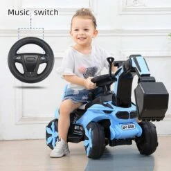 Kids Ride-on Excavator Toy Boys Gilrs Outdoor Digger Truck With LED And Simulation Sound 12 Kids Ride-on Excavator Toy Boys Gilrs Outdoor Digger Truck With LED And Simulation Sound -Sun Baby Sales Store kids ride on excavator 2
