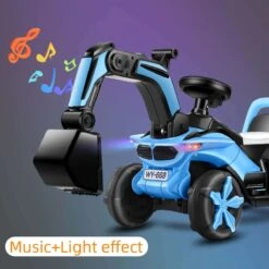 Kids Ride-on Excavator Toy Boys Gilrs Outdoor Digger Truck With LED And Simulation Sound 11 Kids Ride-on Excavator Toy Boys Gilrs Outdoor Digger Truck With LED And Simulation Sound -Sun Baby Sales Store kids ride on excavator 3