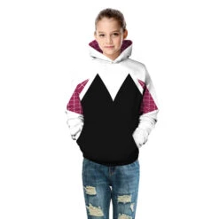 Kids Adults Gwen Hoodie Pants Superhero Unisex Long Sleeve Fashion Sweatshirt -Sun Baby Sales Store kids spider women gwen hoodie 4