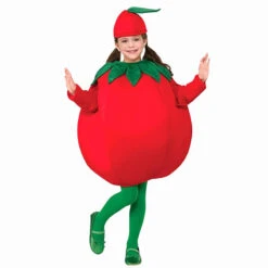 Children Tomato Costume Vegetable Stage Dress Up Halloween Cosplay Outfit For Boys Girls 22 Children Tomato Costume Vegetable Stage Dress Up Halloween Cosplay Outfit For Boys Girls -Sun Baby Sales Store kids vegetable halloween costume 1