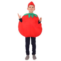 Children Tomato Costume Vegetable Stage Dress Up Halloween Cosplay Outfit For Boys Girls 21 Children Tomato Costume Vegetable Stage Dress Up Halloween Cosplay Outfit For Boys Girls -Sun Baby Sales Store kids vegetable halloween costume 2