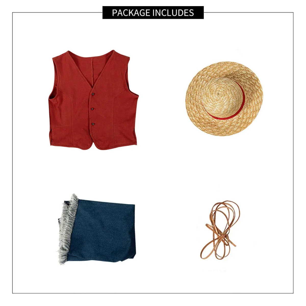 Straw Hats Pirates Cosplay Outfit Live Action Loofie Clothes For Halloween Carnival 8 Straw Hats Pirates Cosplay Outfit Live Action Loofie Clothes For Halloween Carnival - Image 8