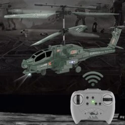 Remote Control Helicopter With Gyroscope & LED Light Armed Model Kids Flying Toys