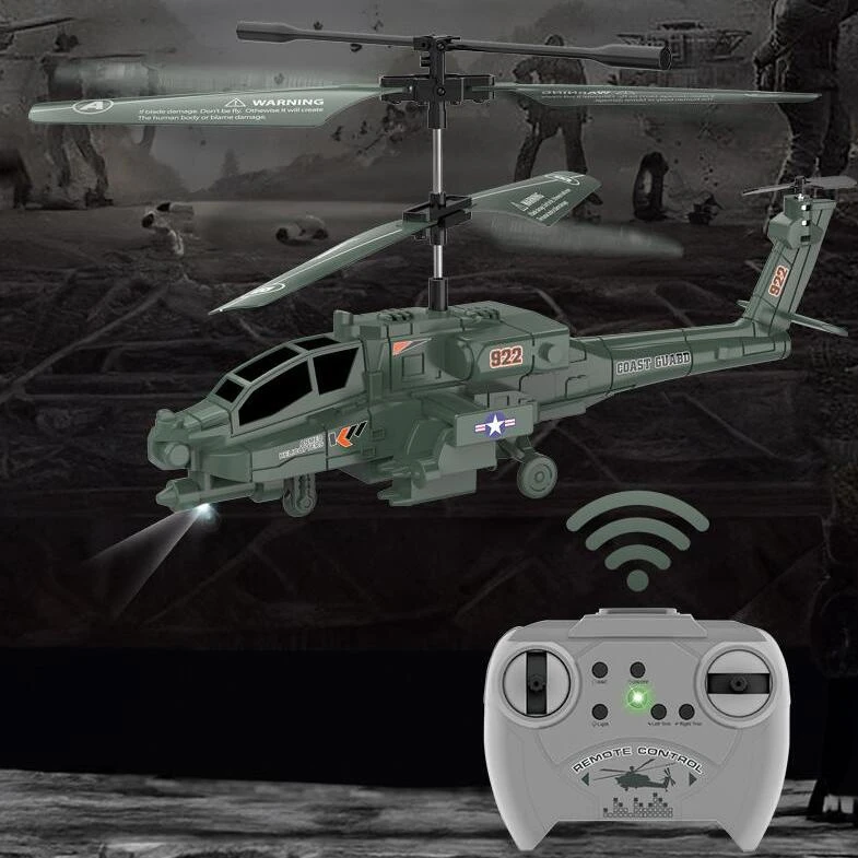 Remote Control Helicopter With Gyroscope & LED Light Armed Model Kids Flying Toys 1 Remote Control Helicopter With Gyroscope & LED Light Armed Model Kids Flying Toys