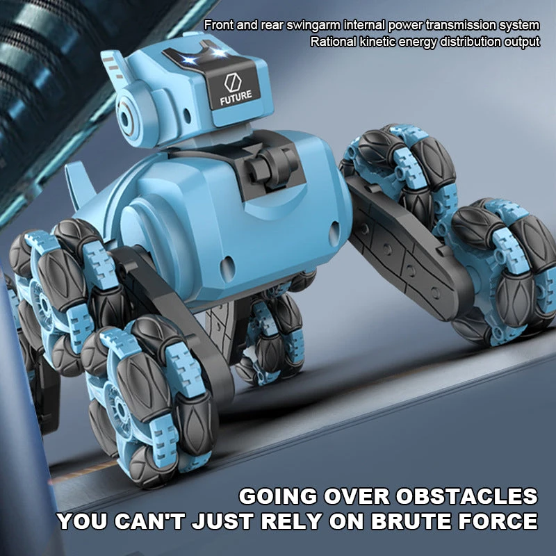 Kids RC Robot 2.4G Electric Robot Dog Eight-wheel Stunt Car Dual Control Spray Car Toys 6 Kids RC Robot 2.4G Electric Robot Dog Eight-wheel Stunt Car Dual Control Spray Car Toys - Image 6