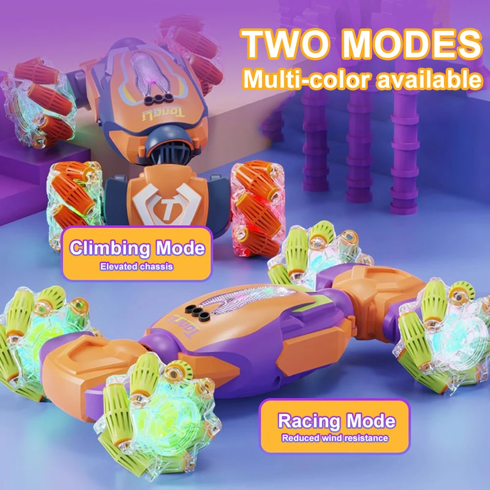 2.4G Remote Control Stunt Car 360° Twisting Car Dual Control With Cool Light 3 2.4G Remote Control Stunt Car 360° Twisting Car Dual Control With Cool Light - Image 3