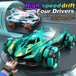 2.4G RC Drift Car Colorful 4WD Off-road Car 360° Stunt Car Dual Remote Mode For Kids -Sun Baby Sales Store main 01 9955db4e cdc4 48a3 a611 b835060f23a8