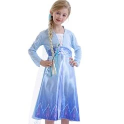 Kids Elsa Dress Cosplay Princess Dress Girls Queen Party Dress Up Costume