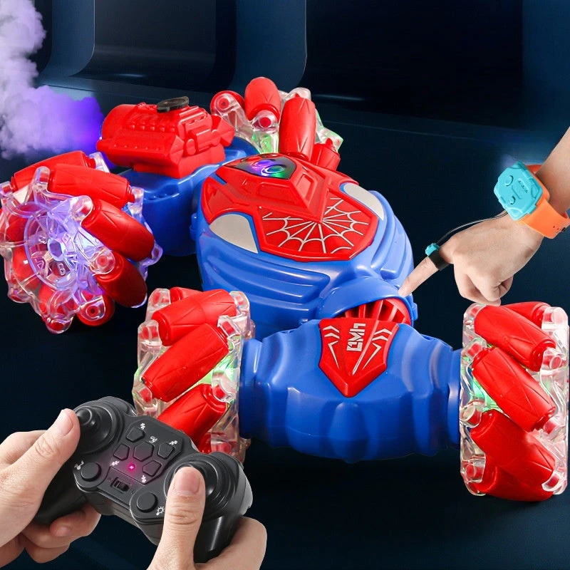 2.4G RC Stunt Car 360° Rotation 4WD Twist Spray Car Dual Control Climbing Car With Light 1 2.4G RC Stunt Car 360° Rotation 4WD Twist Spray Car Dual Control Climbing Car With Light