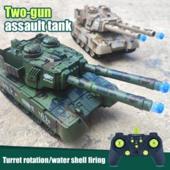 1/24 Remote Control Tank 2.4G Double Cannon Water Bomb Tank 360° Rotating Tracked Tank 15 1/24 Remote Control Tank 2.4G Double Cannon Water Bomb Tank 360° Rotating Tracked Tank -Sun Baby Sales Store main 02 20597f31 b2e5 4761 83b0 dbecef72ed88