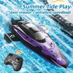 Kids Remote Control Boat 2.4G RC Rolling Stunt Boat Two Speeds Adjustable Speedboat -Sun Baby Sales Store main 02 6ef3346f e6a8 431b b108 1575b5004f6a
