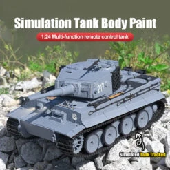 1/24 Remote Control Tank 2.4G Infrared Battle RC Tank 1080° Turret Rotates With Metal Track -Sun Baby Sales Store main 02 76ea51e9 9f05 4ad1 b99c 5a536566fa92