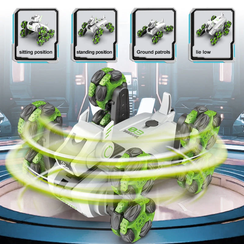 Kids RC Robot 2.4G Electric Robot Dog Eight-wheel Stunt Car Dual Control Spray Car Toys 5 Kids RC Robot 2.4G Electric Robot Dog Eight-wheel Stunt Car Dual Control Spray Car Toys - Image 5