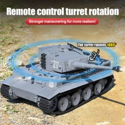 1/24 Remote Control Tank 2.4G Infrared Battle RC Tank 1080° Turret Rotates With Metal Track -Sun Baby Sales Store main 04 bd106370 417e 443e a0f1 25c9d3f811ec