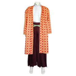 Adult Tanjiro Cosplay Costume Halloween Carnival Outfit Men Kinomo Full Set