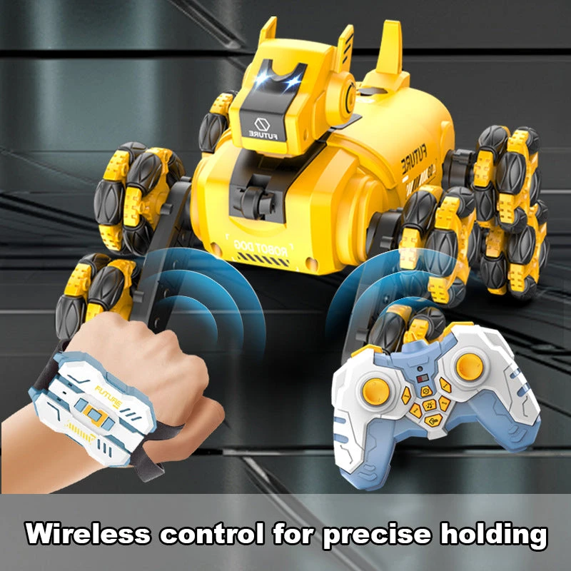 Kids RC Robot 2.4G Electric Robot Dog Eight-wheel Stunt Car Dual Control Spray Car Toys 8 Kids RC Robot 2.4G Electric Robot Dog Eight-wheel Stunt Car Dual Control Spray Car Toys - Image 8