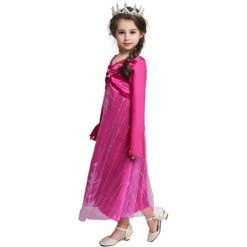 Hot Pink Princess Elsa Dress Girls Cosplay Halloween Costume -Sun Baby Sales Store main 06 1fb75e1f 7740 43f6 8332 34d98ce9bb36
