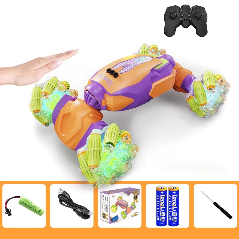 2.4G Remote Control Stunt Car 360° Twisting Car Dual Control With Cool Light 2 2.4G Remote Control Stunt Car 360° Twisting Car Dual Control With Cool Light - Image 2