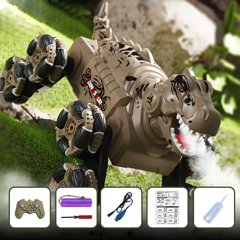 2.4G RC Stunt Car Eight-wheeled Dino Spray Deformation Car Tyrannosaurus Rex Climbing Car 2 2.4G RC Stunt Car Eight-wheeled Dino Spray Deformation Car Tyrannosaurus Rex Climbing Car - Image 2