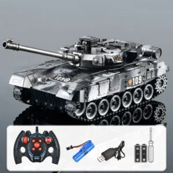 9CH Remote Control Tank 2.4G Tracked Tank 360° Rotating Turret With Light Sound Effects -Sun Baby Sales Store main 08 5ebac03c 1ae4 46f6 8ebd 732175a49d18