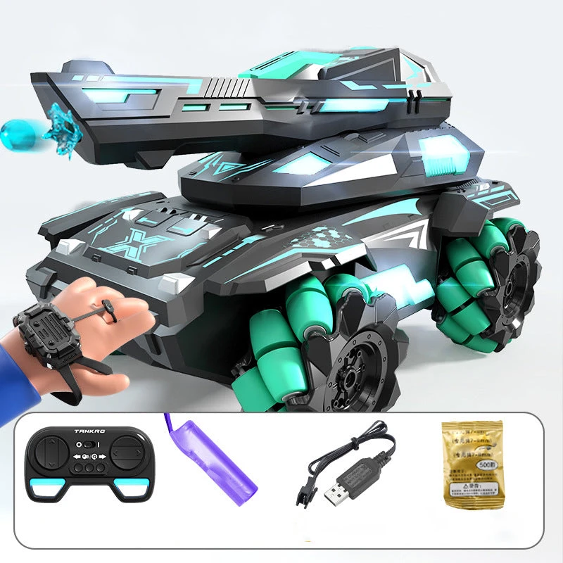 2.4G RC Tank Battle Water Bomb Tank Dual Control 360° Rotation Stunt Drift Car 1 2.4G RC Tank Battle Water Bomb Tank Dual Control 360° Rotation Stunt Drift Car