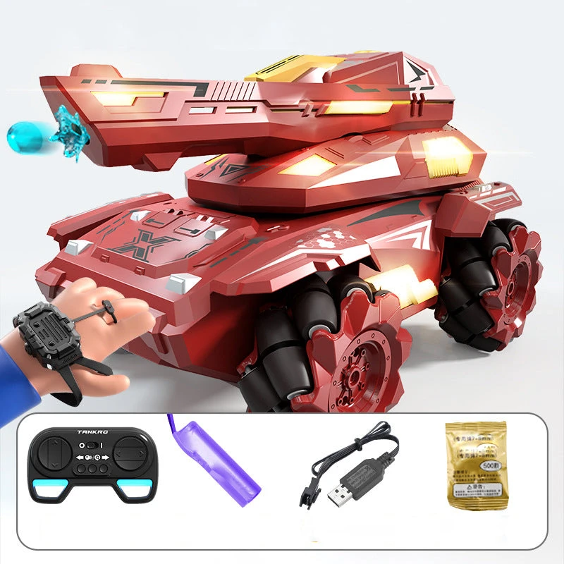 2.4G RC Tank Battle Water Bomb Tank Dual Control 360° Rotation Stunt Drift Car 2 2.4G RC Tank Battle Water Bomb Tank Dual Control 360° Rotation Stunt Drift Car - Image 2