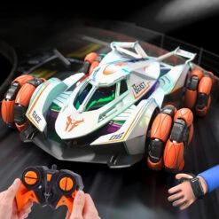 2.4G RC Drift Car Colorful 4WD Off-road Car 360° Stunt Car Dual Remote Mode For Kids -Sun Baby Sales Store main 11 7b0b6855 aaad 4685 a38a de3c1dbf6d52