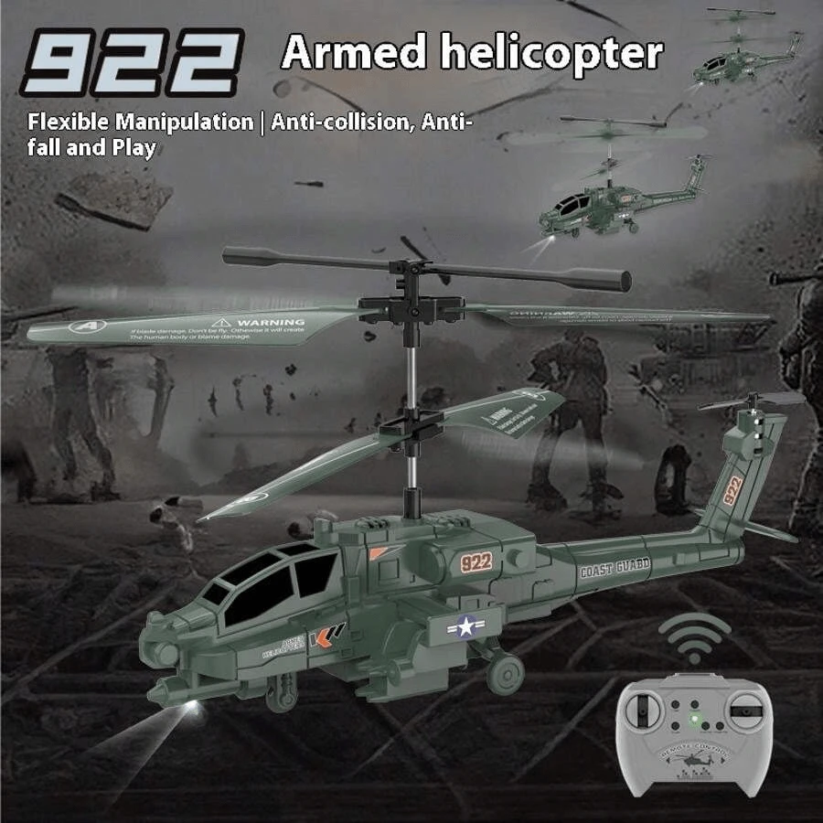 Remote Control Helicopter With Gyroscope & LED Light Armed Model Kids Flying Toys 2 Remote Control Helicopter With Gyroscope & LED Light Armed Model Kids Flying Toys - Image 2