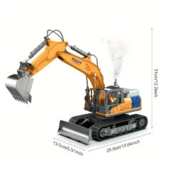 2-in-1 RC Excavator Bulldozer 15CH Alloy RC Engineering Vehicle With Spray & Light -Sun Baby Sales Store main 2 89694403 2c95 46bf b9e2 92edeaa8aadb
