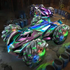 4WD Remote Control Car 2.4G Drift Car 360° Stunt Car With Colorful Wheels -Sun Baby Sales Store main 2 edb62f4a b301 469a a98a 2ccad1b241cc