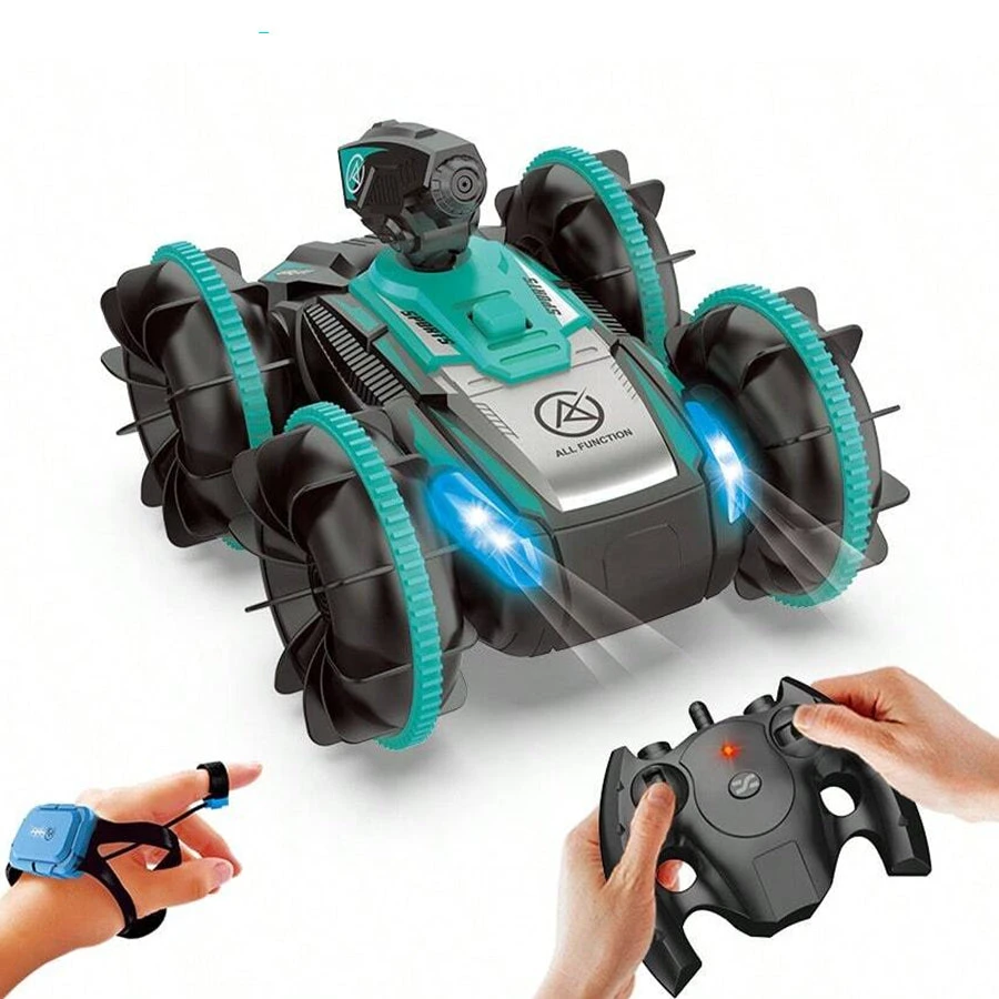 2.4G Amphibious Vehicle Dual Mode Water Column Car 360° Rotation Waterproof RC Car For Kids 2 2.4G Amphibious Vehicle Dual Mode Water Column Car 360° Rotation Waterproof RC Car For Kids - Image 2