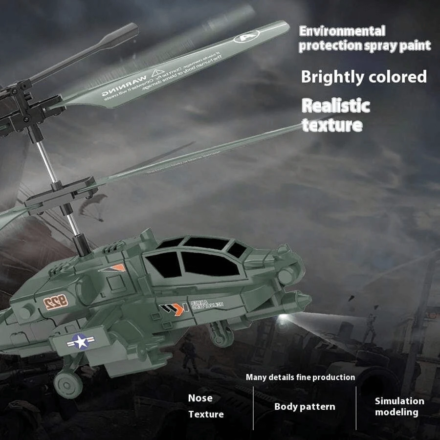 Remote Control Helicopter With Gyroscope & LED Light Armed Model Kids Flying Toys 3 Remote Control Helicopter With Gyroscope & LED Light Armed Model Kids Flying Toys - Image 3