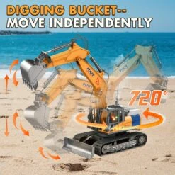 2-in-1 RC Excavator Bulldozer 15CH Alloy RC Engineering Vehicle With Spray & Light -Sun Baby Sales Store main 5 1e1e070b cab2 4d7d 8138 e673afa4d651