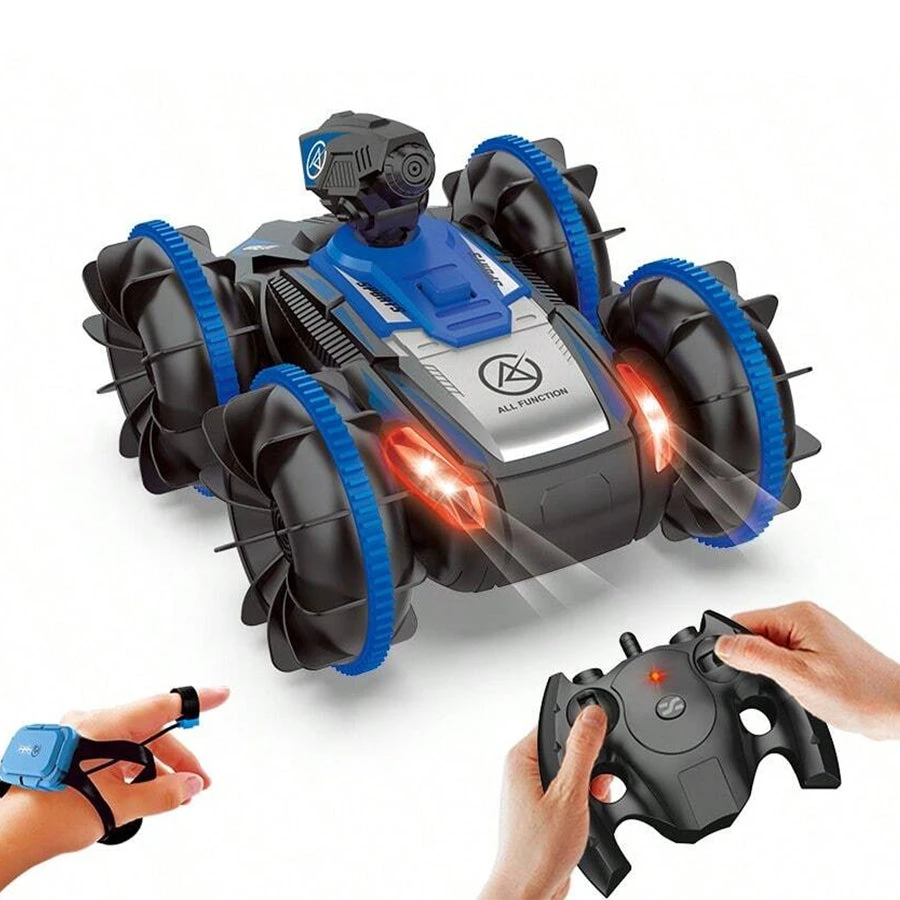 2.4G Amphibious Vehicle Dual Mode Water Column Car 360° Rotation Waterproof RC Car For Kids 1 2.4G Amphibious Vehicle Dual Mode Water Column Car 360° Rotation Waterproof RC Car For Kids