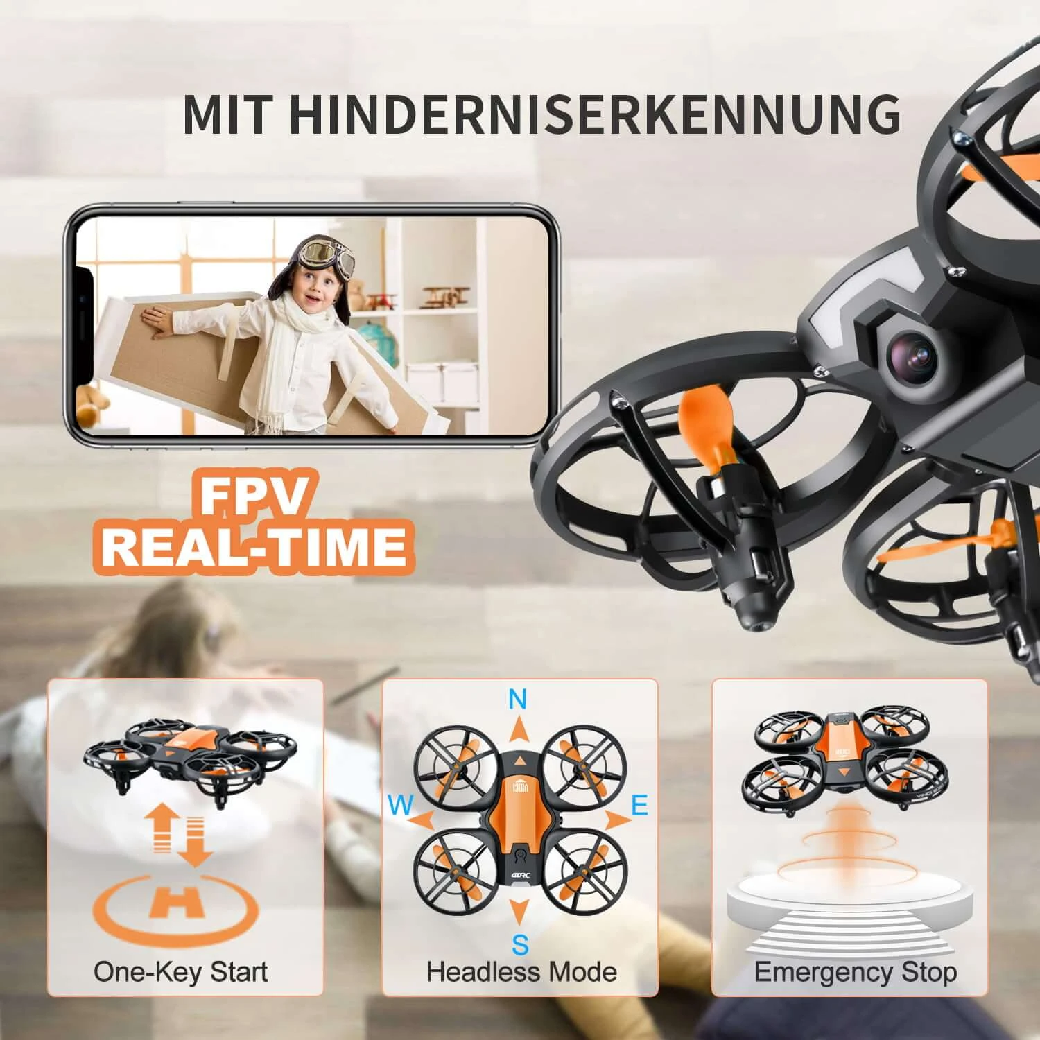 Drone With Camera For Beginners Gesture And Mobie Control Outside Flying Toys RC Quadcopter 7 Drone With Camera For Beginners Gesture And Mobie Control Outside Flying Toys RC Quadcopter - Image 7
