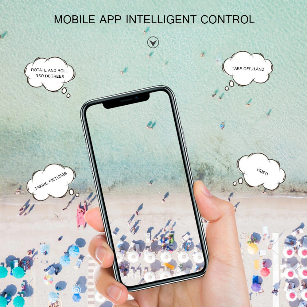 Foldable RC Drone With Camera 720P HD Mini Camera Drone Quadcopter For Kids 14 Foldable RC Drone With Camera 720P HD Mini Camera Drone Quadcopter For Kids - Image 14