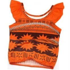 Kids Moana Swimsuits Beach Vacation Cosplay Costume Girl's Swim Top And Skirt Bottoms -Sun Baby Sales Store moana swimwear 1