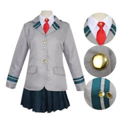Adult Ochaco Uraraka Cosplay Costume Uravity Cosplay Outfit Hero High School Dress Suit 12 Adult Ochaco Uraraka Cosplay Costume Uravity Cosplay Outfit Hero High School Dress Suit -Sun Baby Sales Store my hero academia Ochako costume 1