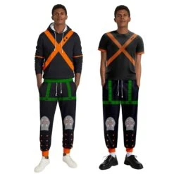Anime MHA Katsuki Bakugo Costume Bakugo Cosplay Hoodie Pants And T-shirt -Sun Baby Sales Store my hero academia katsuki bakugo costume 3
