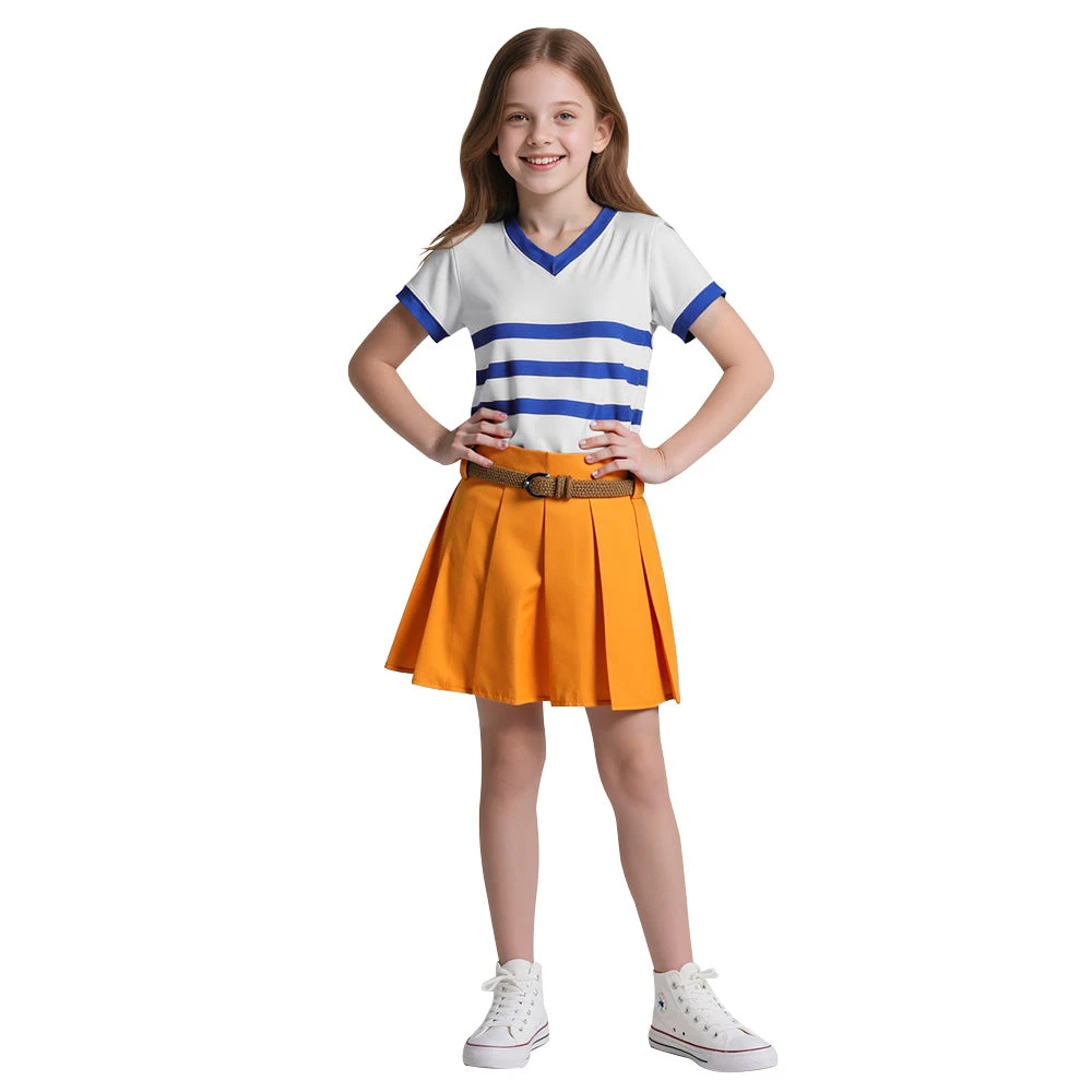 Nami Cosplay Costume Straw Hat Crew Nami Suit Kids Adults Halloween Carnival Outfits 2 Nami Cosplay Costume Straw Hat Crew Nami Suit Kids Adults Halloween Carnival Outfits - Image 2