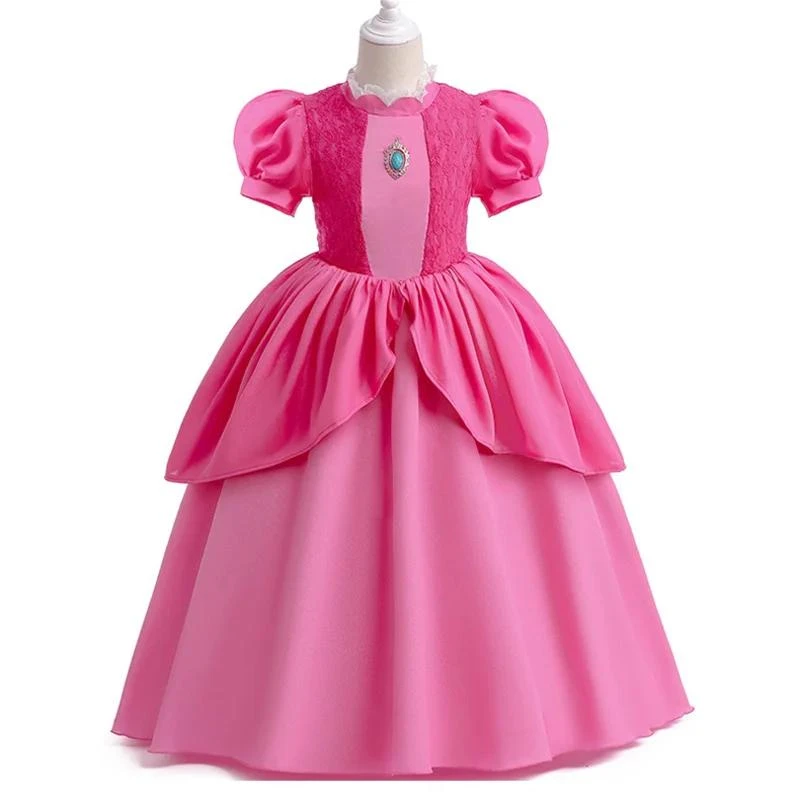 Princess Peaches Costume Light Up Dress Girls Princess Dress Birthday Dress 8 Princess Peaches Costume Light Up Dress Girls Princess Dress Birthday Dress - Image 8
